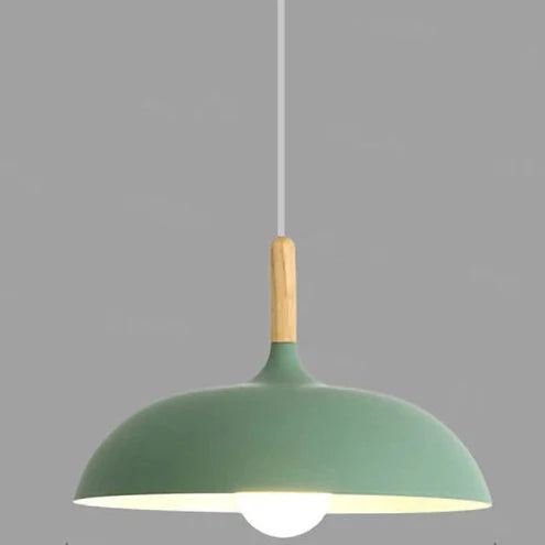 Skandinavisk Pendellampa | Ek & Järn | Justerbar Höjd | E27 Lampa | Minimalistisk Nordisk Design