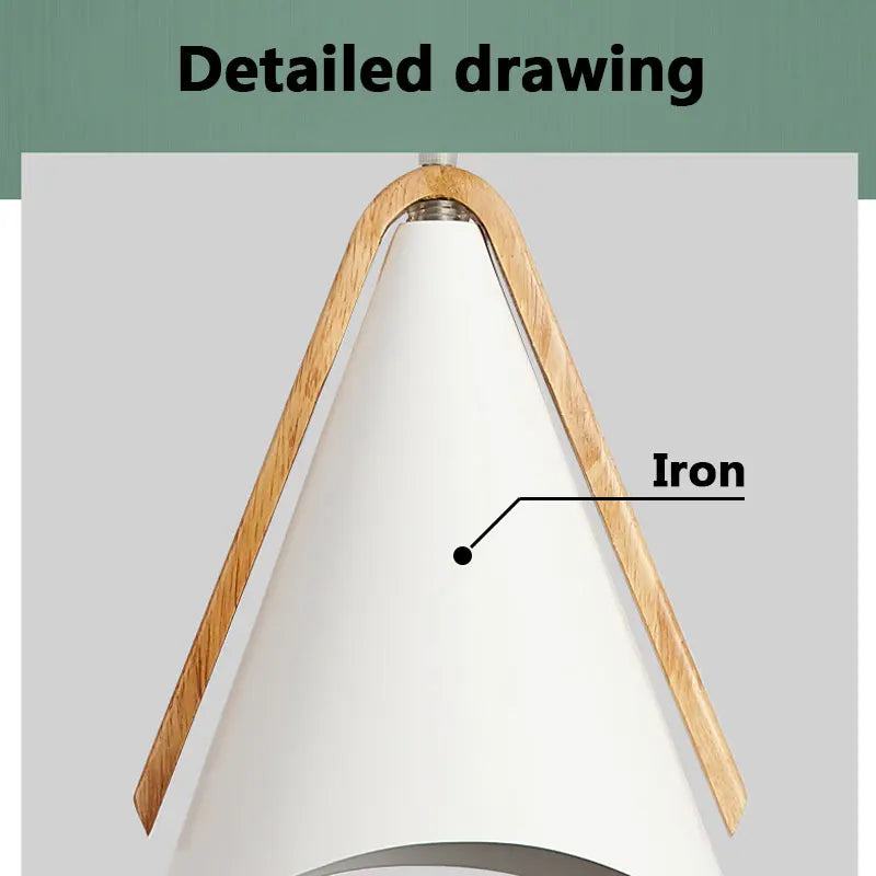 EliLicht - Modern Taklampa i Trä och Metall