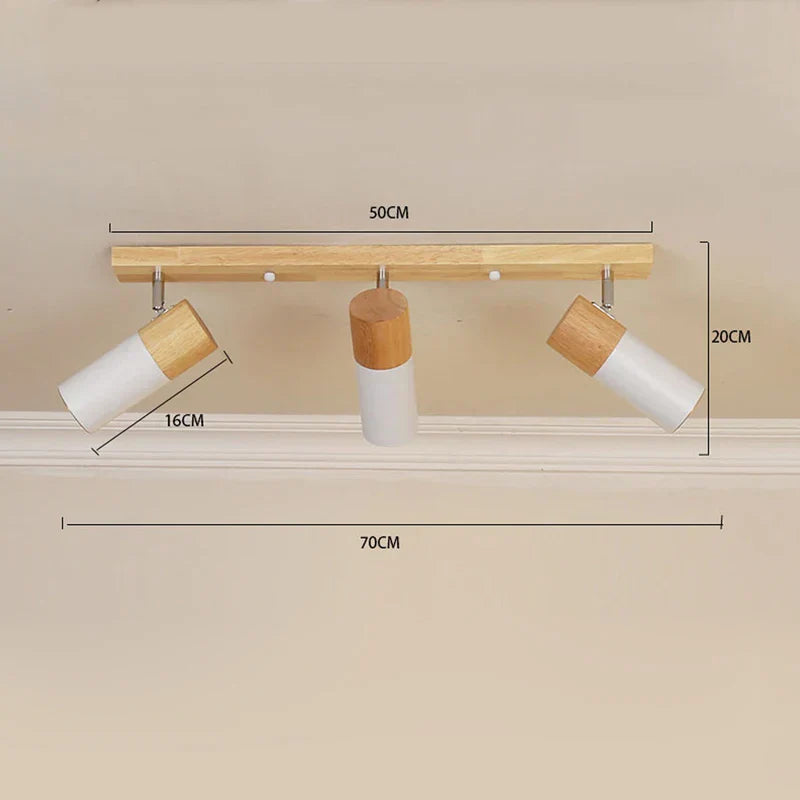 NordicBeam - Skandinavisk Trä Taklampa