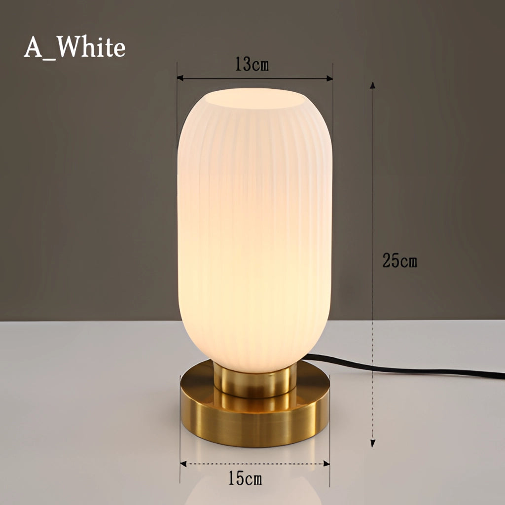 Nordic Amber Bordslampa – Glaskälla i modern design, 40W LED
