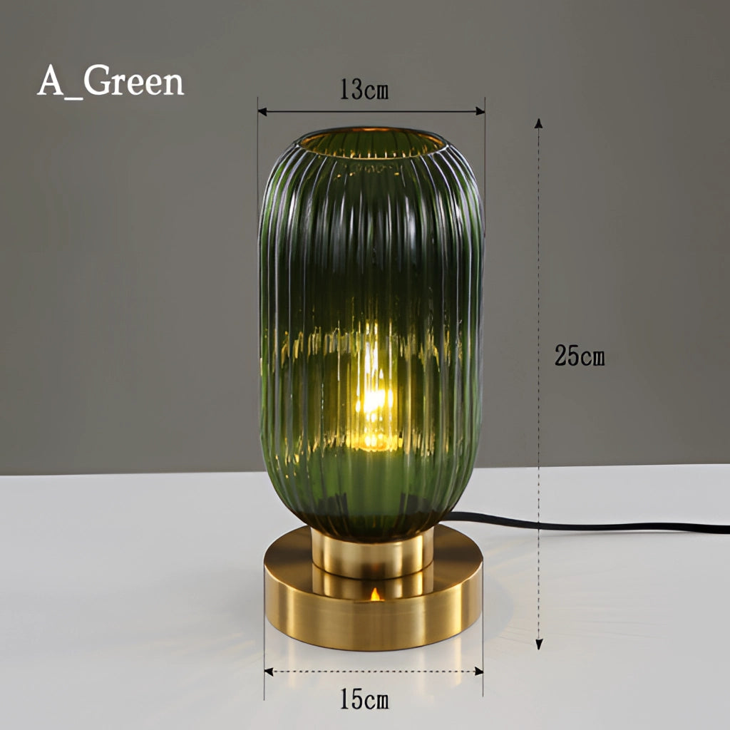 Nordic Amber Bordslampa – Glaskälla i modern design, 40W LED