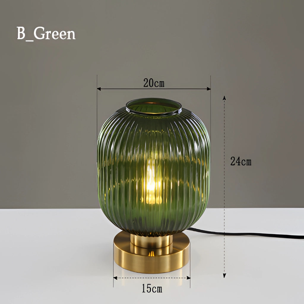 Nordic Amber Bordslampa – Glaskälla i modern design, 40W LED
