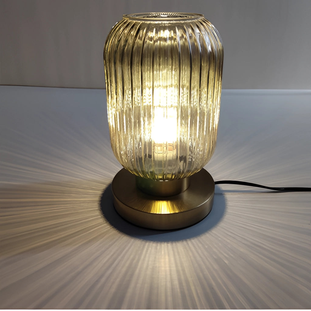Nordic Amber Bordslampa – Glaskälla i modern design, 40W LED