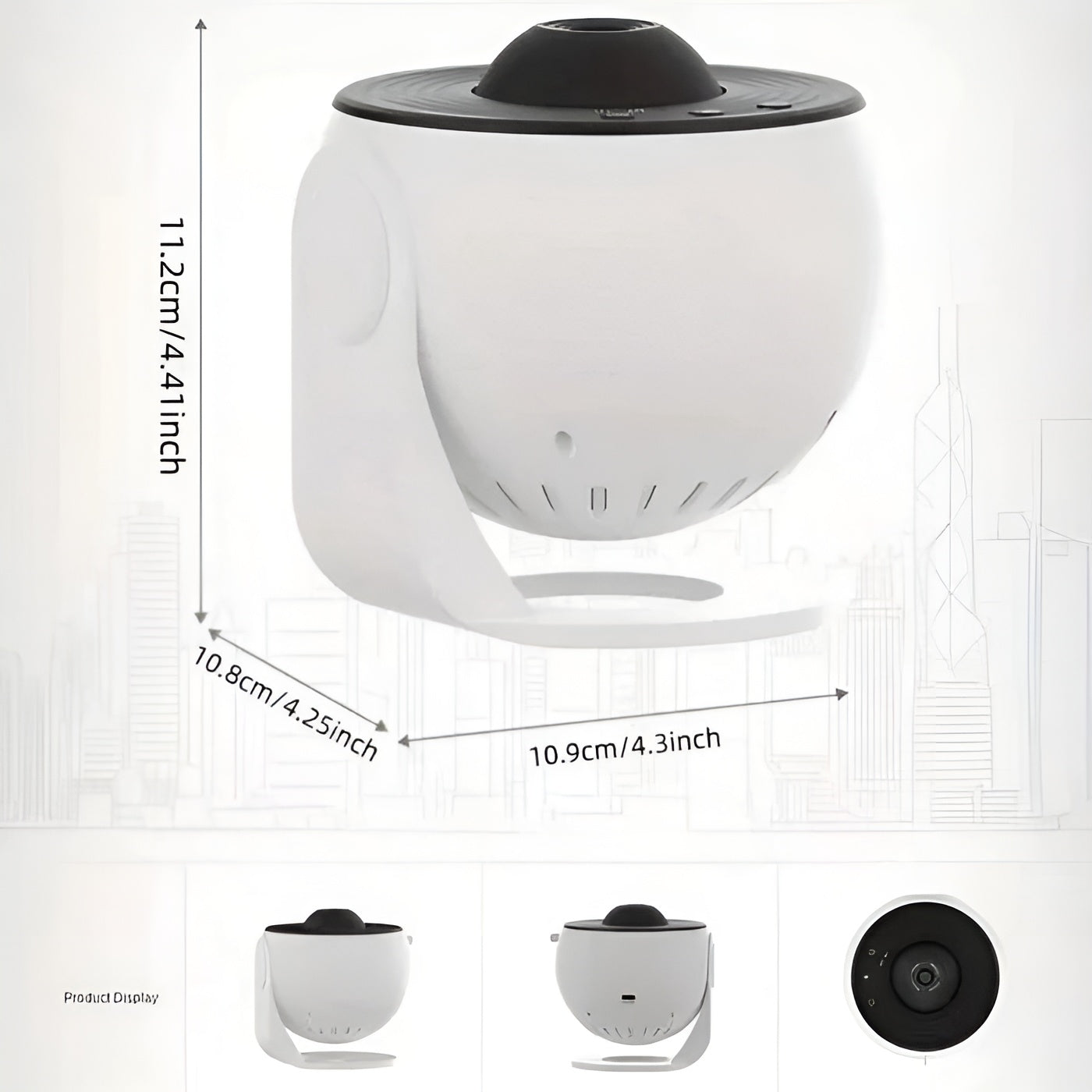 Mundlampa med stjärnprojektion – Stämningsfull LED-belysning för sovrum och barnrum