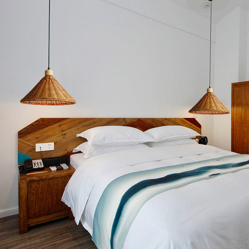 Rustik korgpendel för kök eller vardagsrum