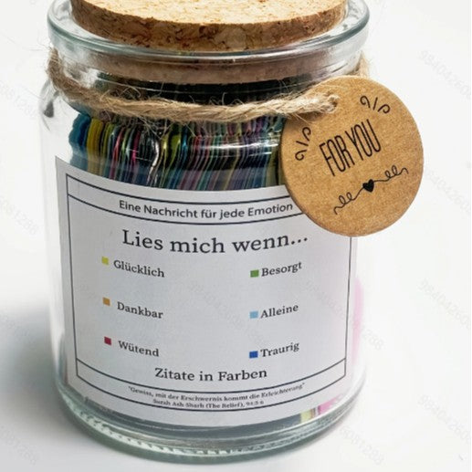 Handgjord 90-dagars bibelversglas