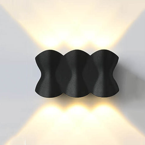 Moderna minimalistiska vattentäta LED-vägglampa i aluminium