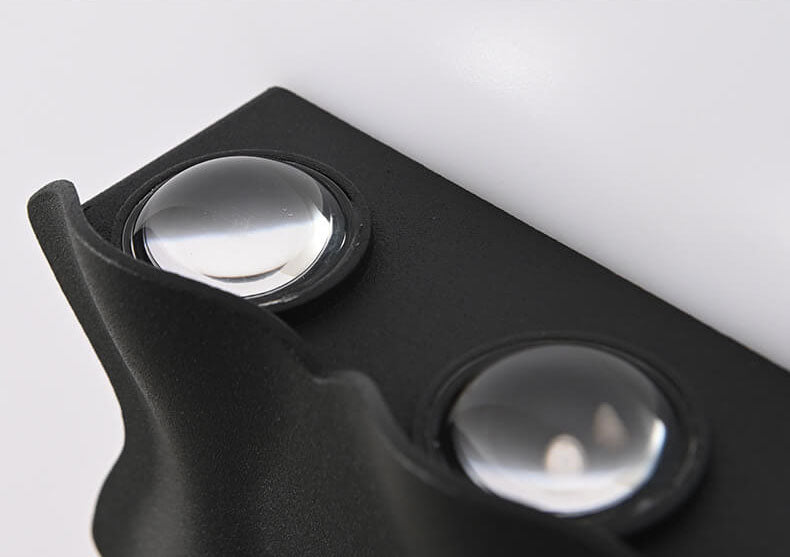 Moderna minimalistiska vattentäta LED-vägglampa i aluminium