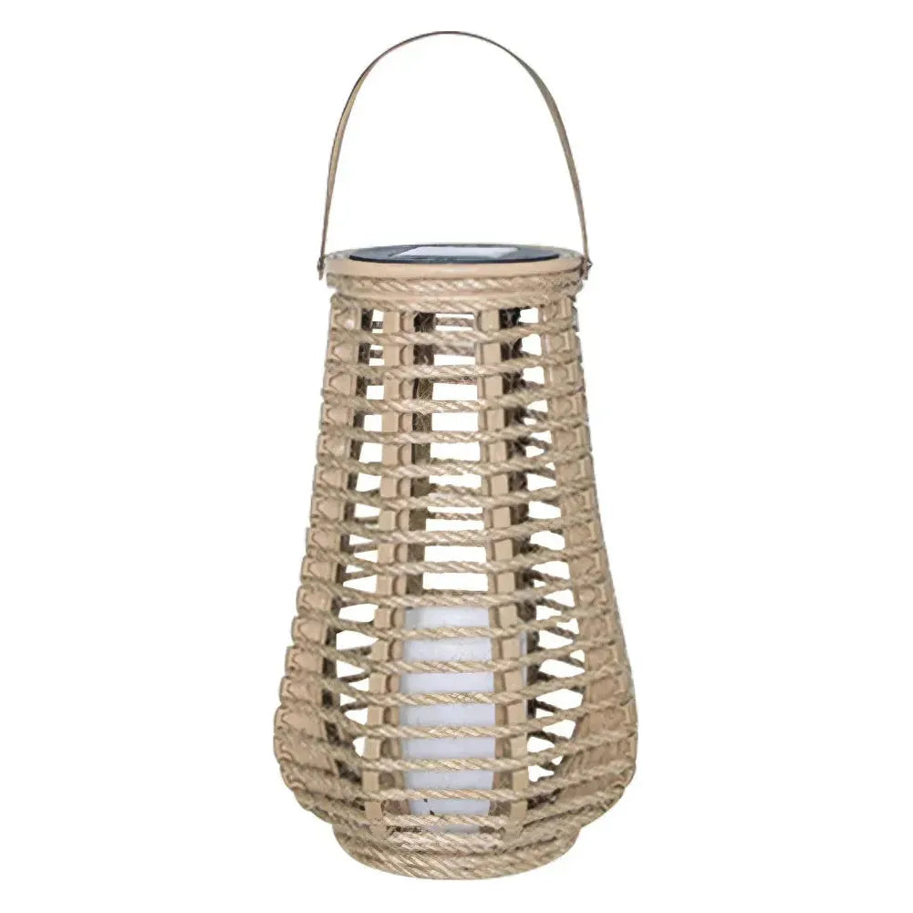 RattanRay Lykta - Vattentät Solcellsdriven Rattan Hänglykta