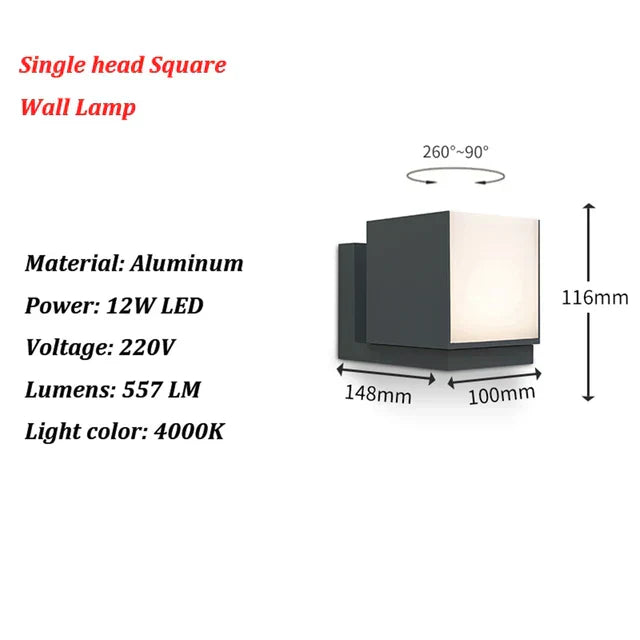 LightGuard - Modern Utomhus LED Vägglampa