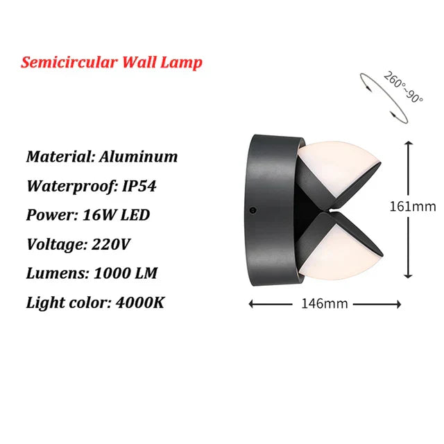 LightGuard - Modern Utomhus LED Vägglampa