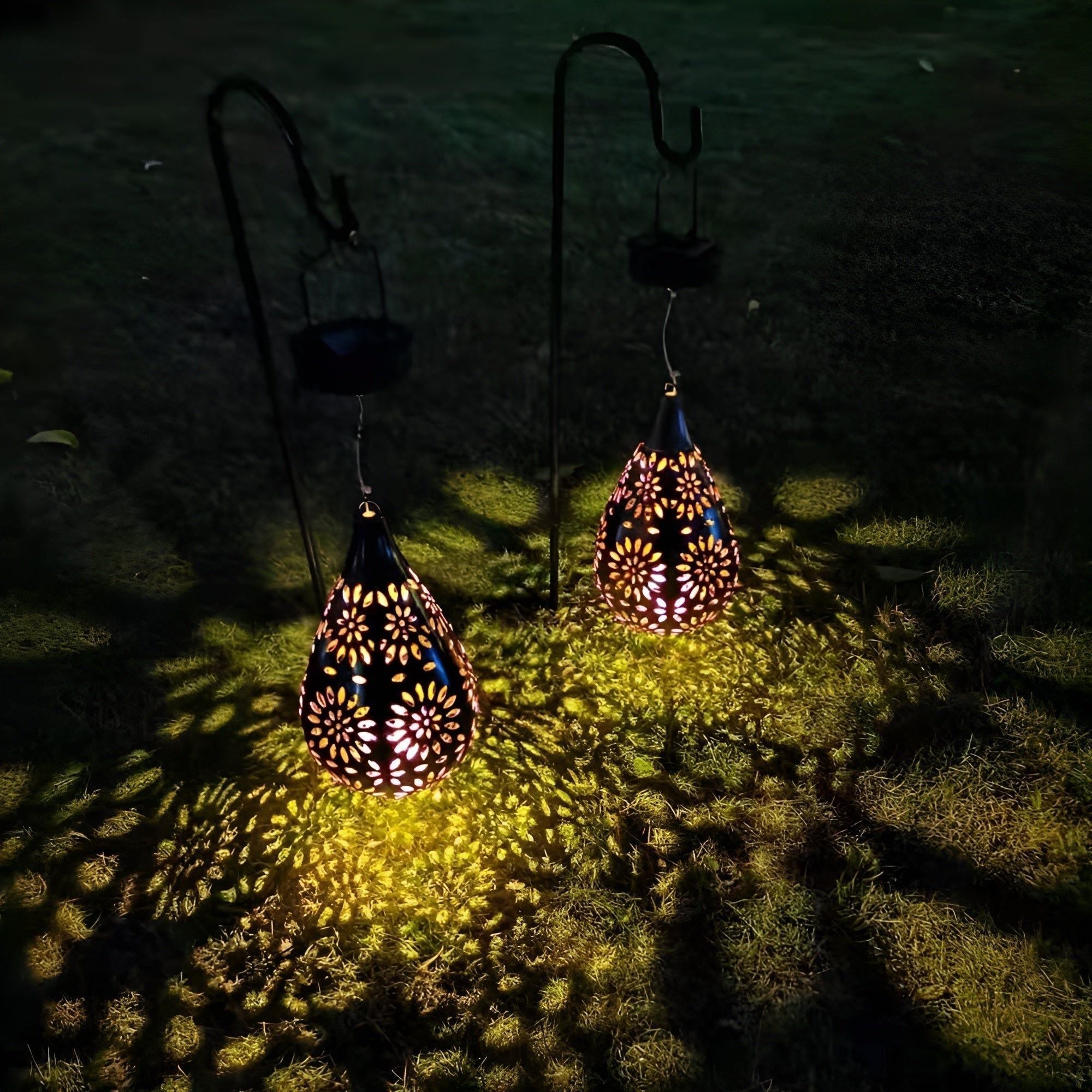 PatioBright Light - Dekorativ solenergi-baserad vattentät utomhus hänglampa