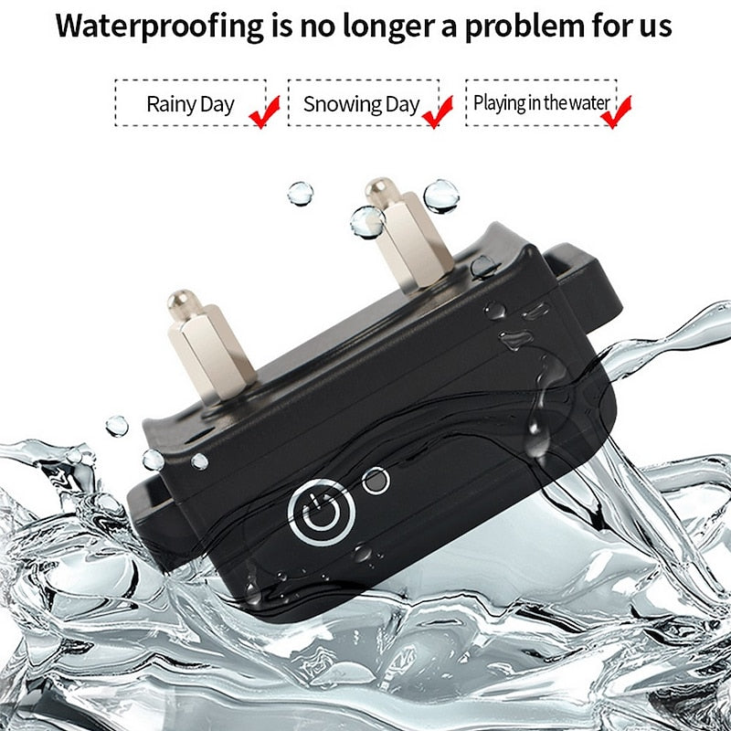 2-i-1 Automatisk Anti-Bark och Fjärrträningshalsband