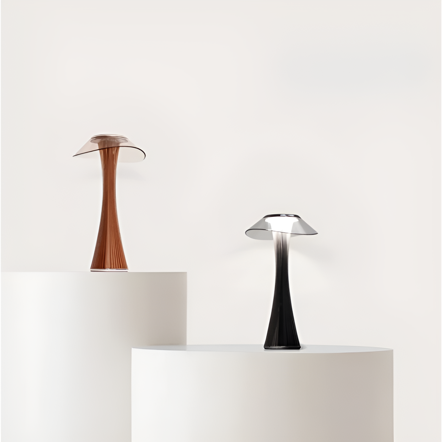 Gior Bordslampa - Uppladdningsbar Italiensk Kristall Nattduksbordslampa med Smart Touch