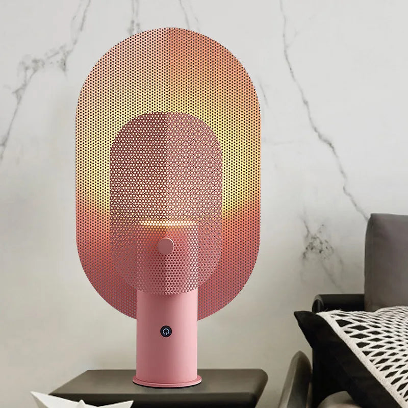 LumeGrid – Skandinavisk Bordslampa med Dimbar LED-belysning för Stiliga Interiörer