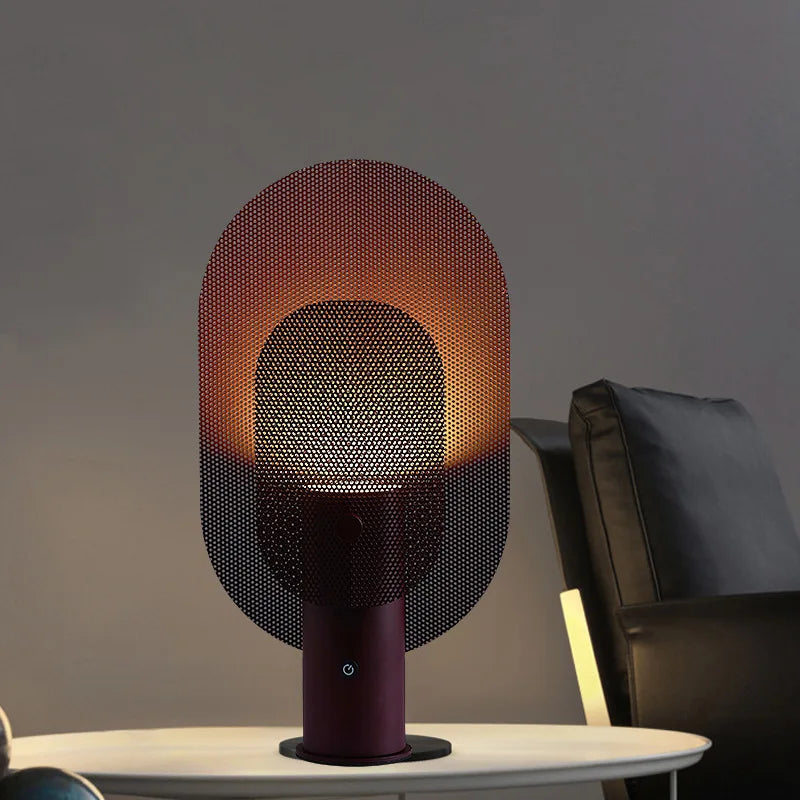 LumeGrid – Skandinavisk Bordslampa med Dimbar LED-belysning för Stiliga Interiörer