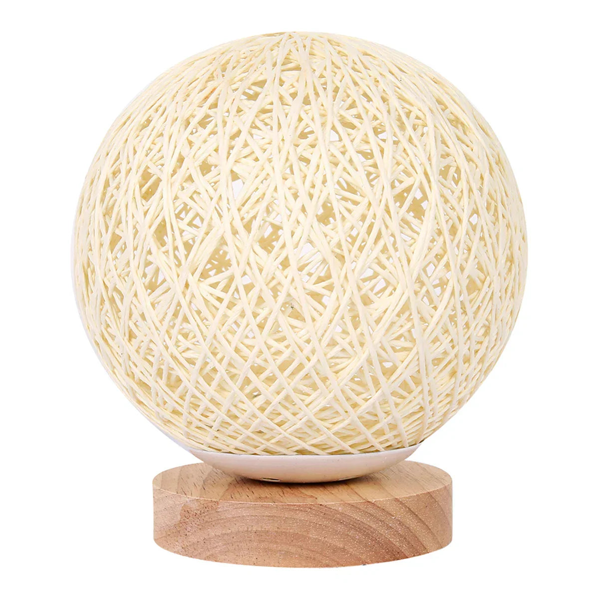 RattanSphere - Rotan Bal Bordslampa
