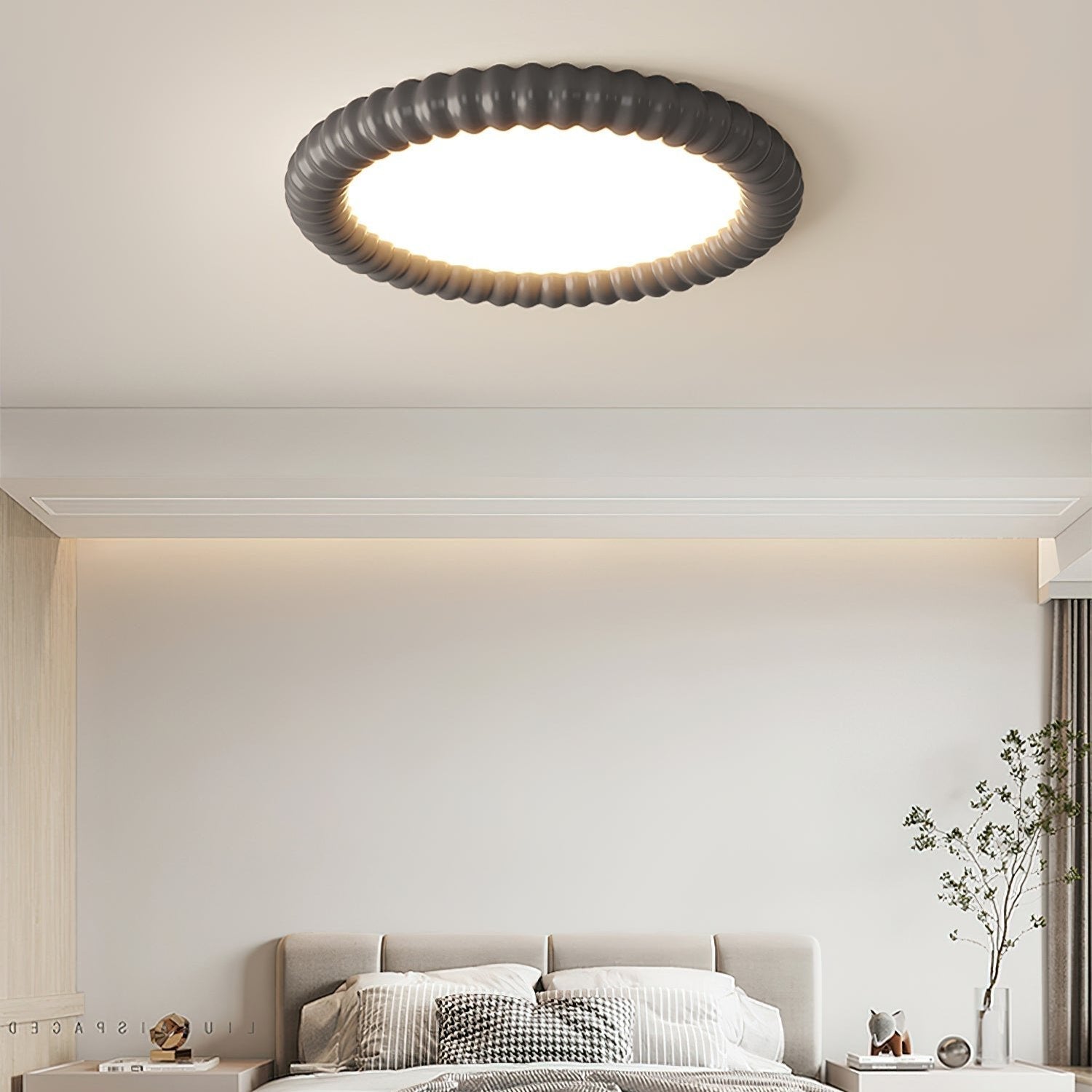 Aetheria – Modern LED-taklampa med vågformad design