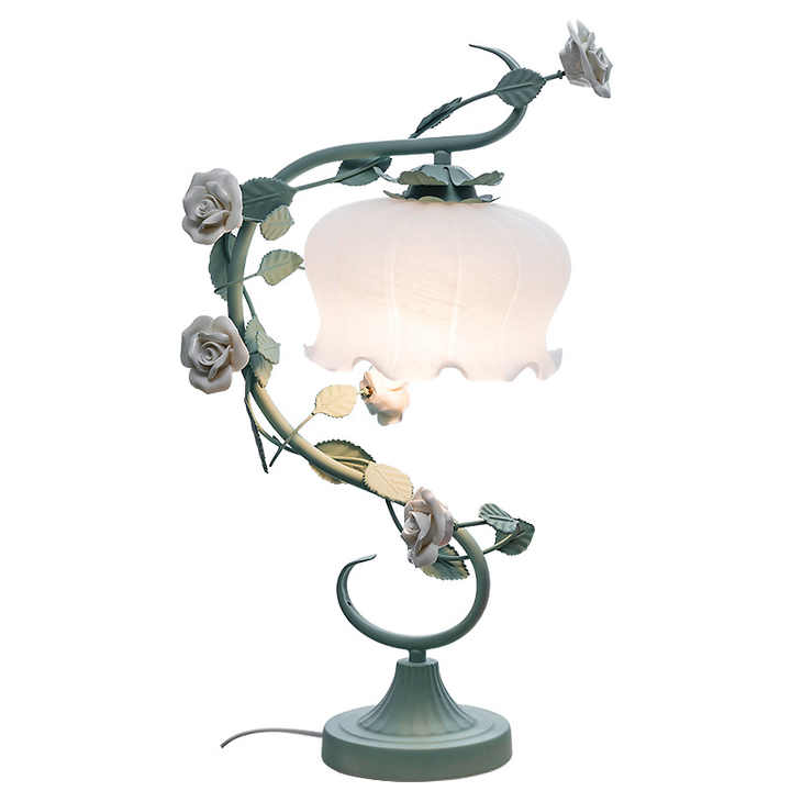 Elegant Rose Lampa med Glaslock