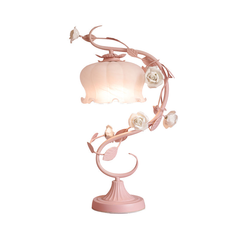 Elegant Rose Lampa med Glaslock