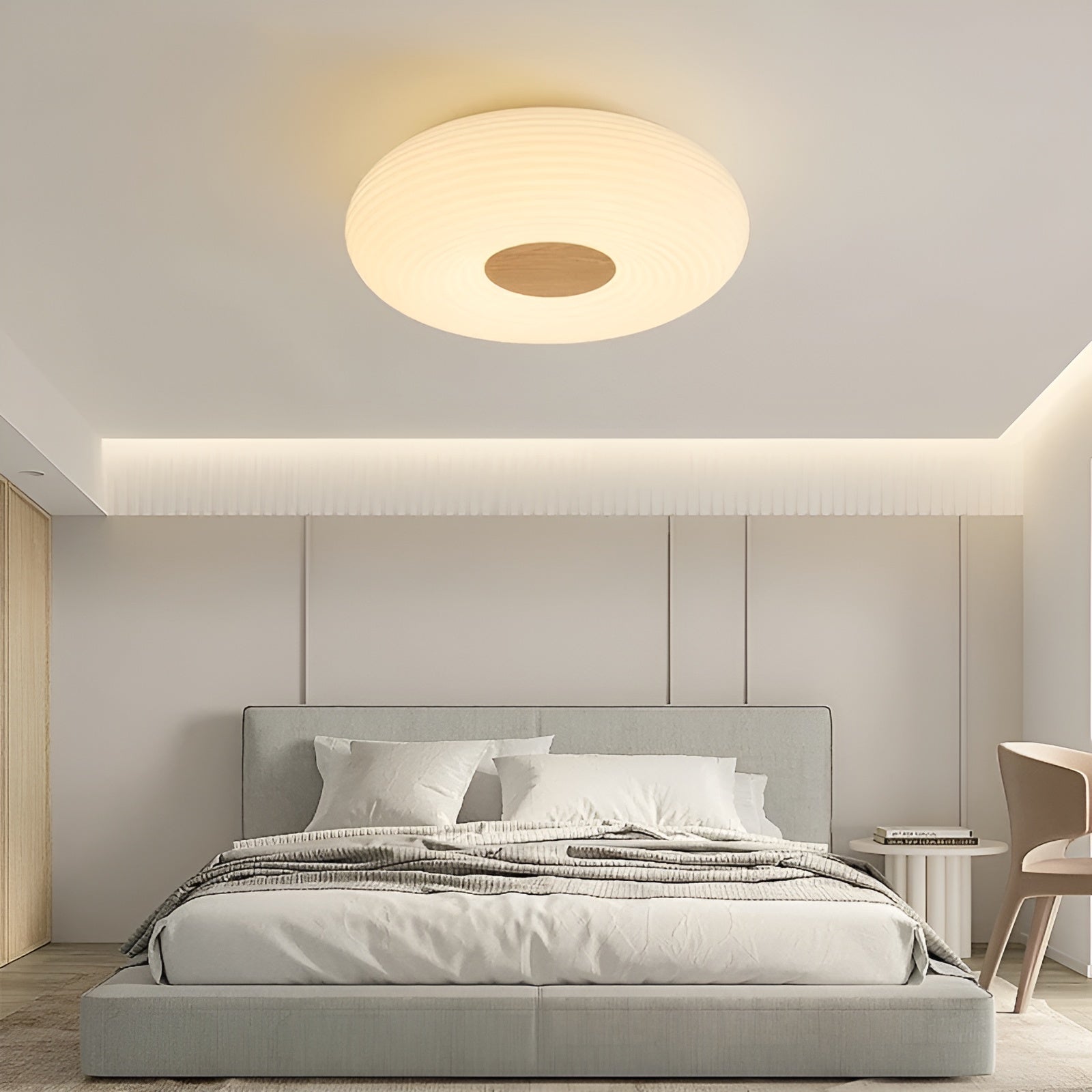 Rund LED Taklampa – Modern, Nordisk Design | Energibesparande & Platt