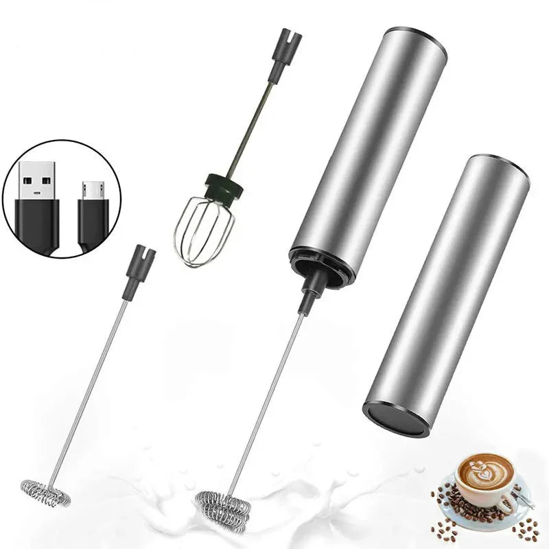 Royallure USB uppladdningsbar mjölkskummare Handhållen kaffeskummare och dryckesblandare