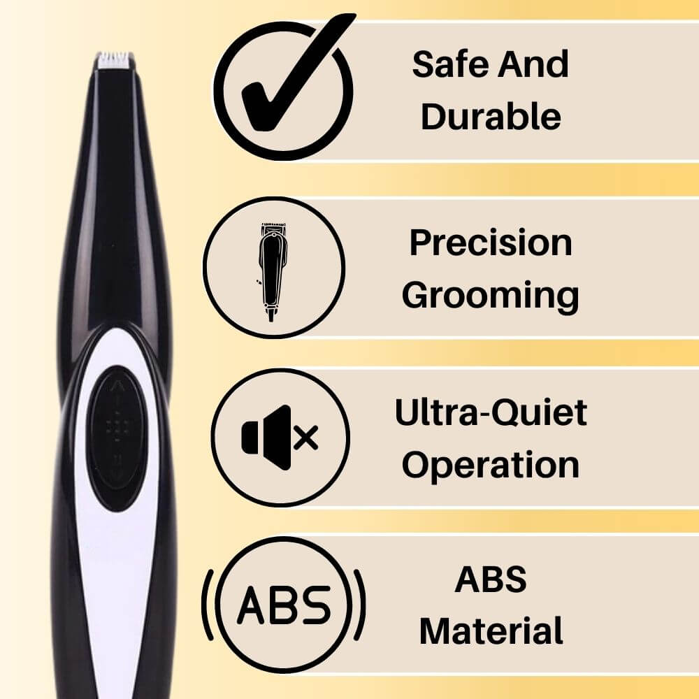 Royallure Ultra-Tyst Husdjursklippare med Säkerhetsblad – Precisionsvårdsverktyg för Stressfri Husdjursvård