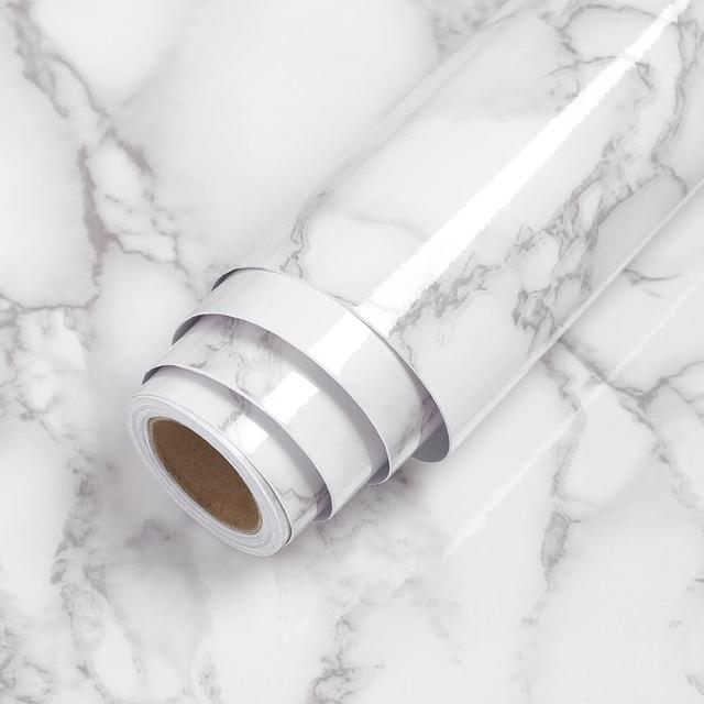 Royallure Vattentät Sj självklistrande PVC Marmor Tapet, Peel-&-Stick, Enkel att Använda & Ta Bort