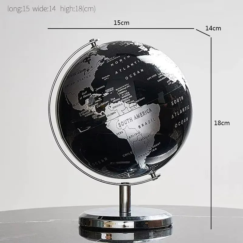Orbia Globe | Rotating metal globe for desk & learning environment