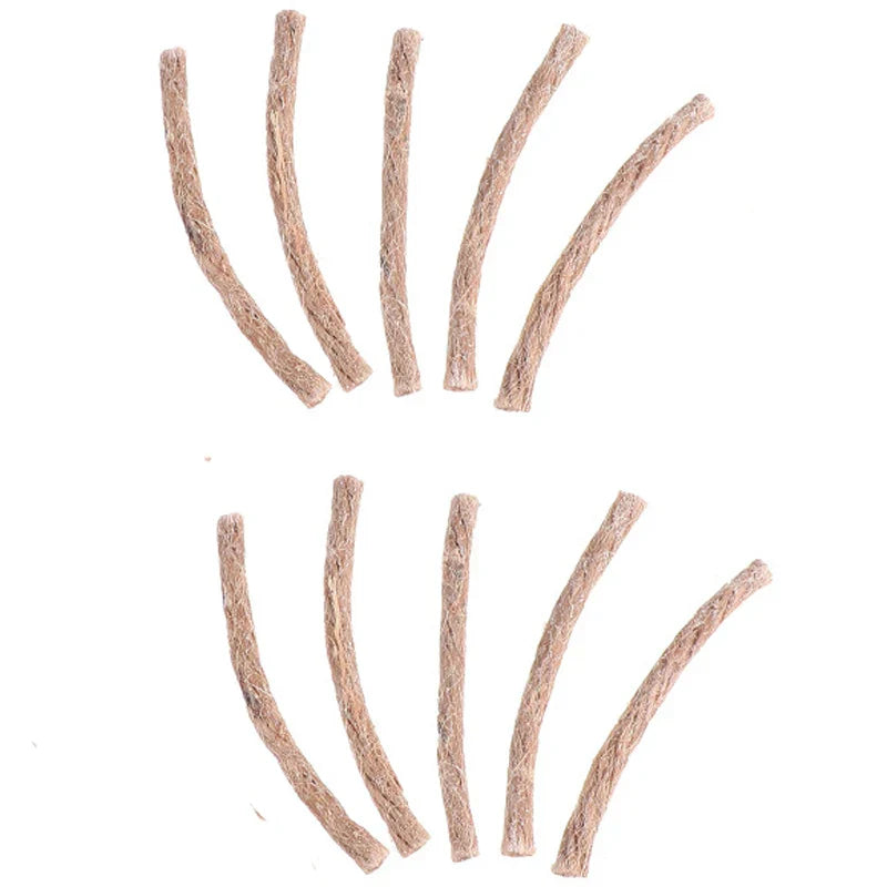 Carvallo Dochte FireLoom Natur | 10-pack hamprep | För utomhus, bushcraft & camping | Vattenavvisande & omedelbart antändbar