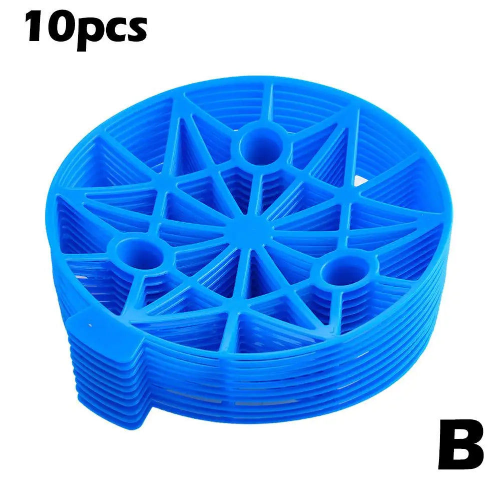 Carvallo | 10-pack vattenmelonhållare för trädgården | 19,5 × 3,5 × 2 cm | Robust PP-brickor mot markkontakt & förruttnelse