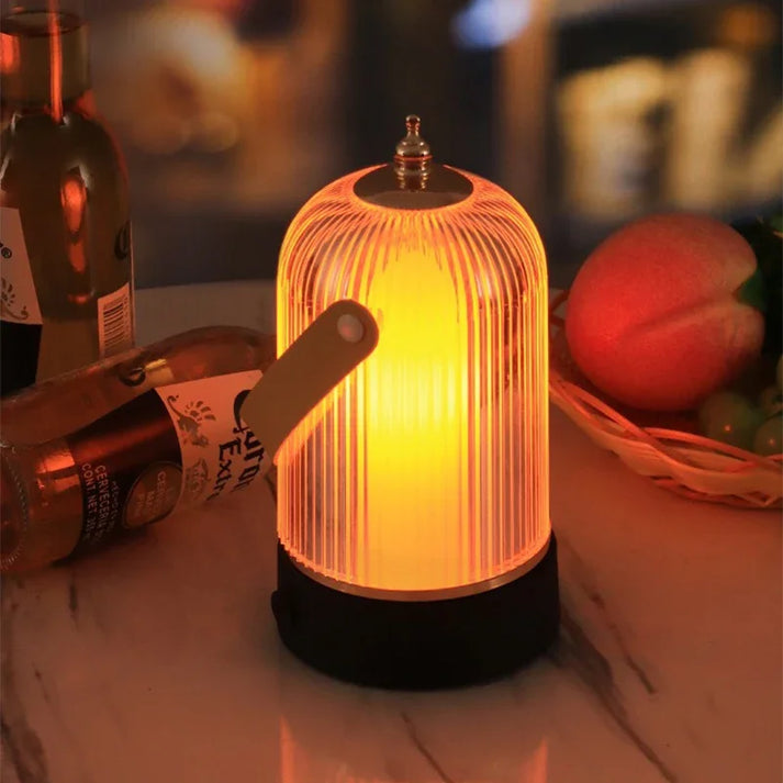 Carvallo Vintage LED Bordslampa | Fågelbur-design | Bärbar & Återuppladdningsbar | Varmvitt ljus