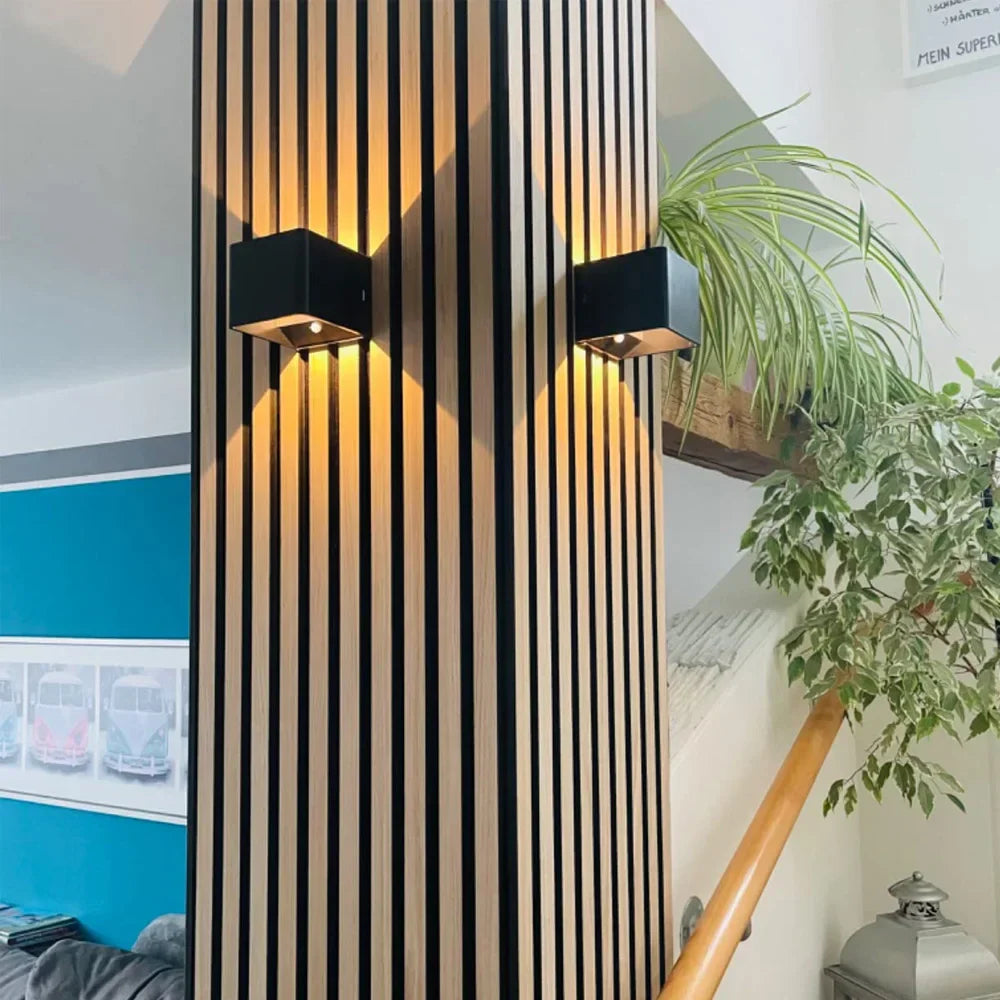 Vägglampa Modern Svart Trådlös LED Väggsconce