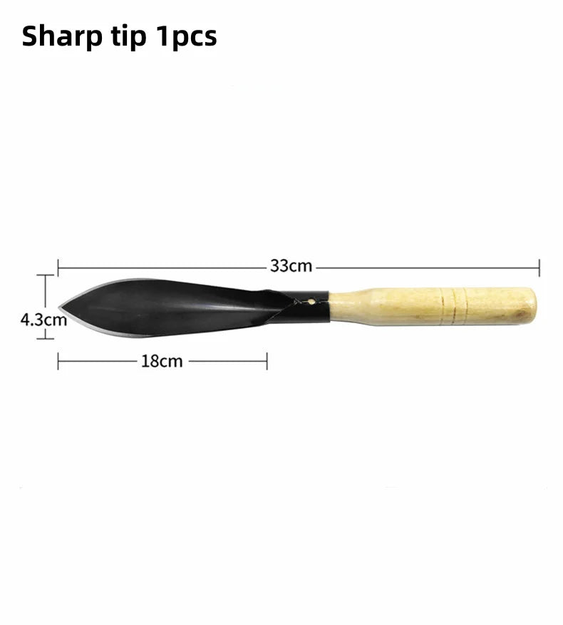 Carvallo 2-pack Trädgårdsskyfflar i metall | Robusta handskovlar för grävning, plantering och ogräsrensning