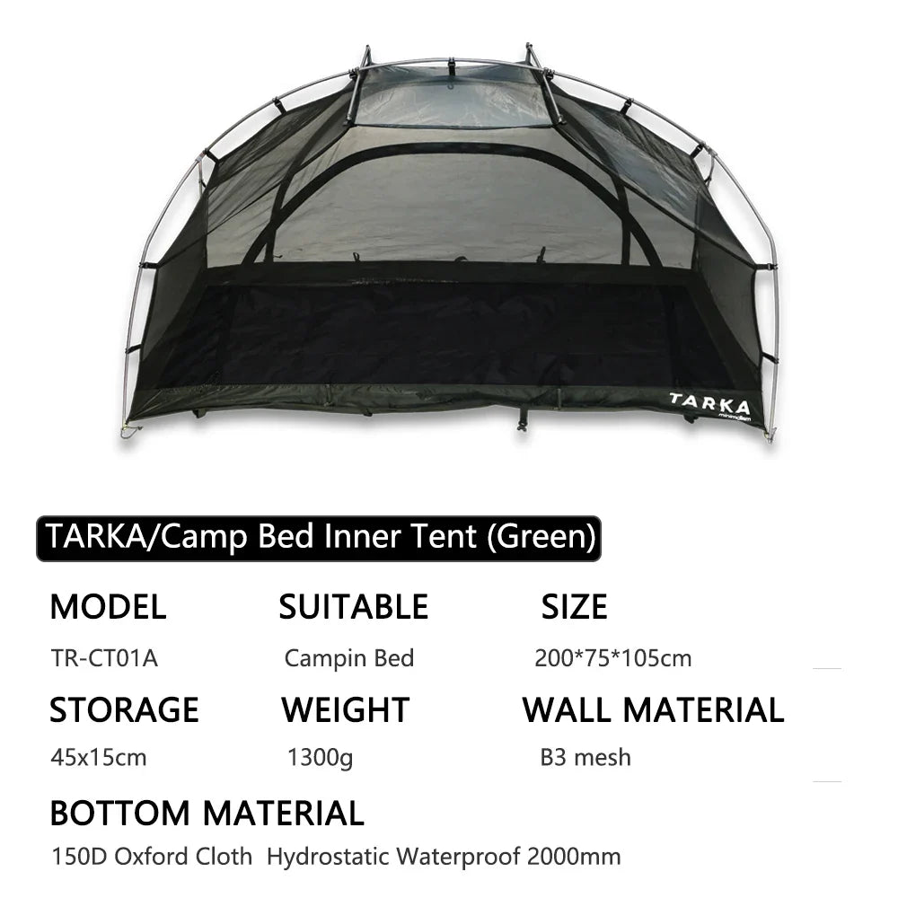 Carvallo Inner Tent TrekShield SoloMesh | Insect Net & Ventilation | Removable & Ultralight | For Outdoor, Trekking & Summer Camping