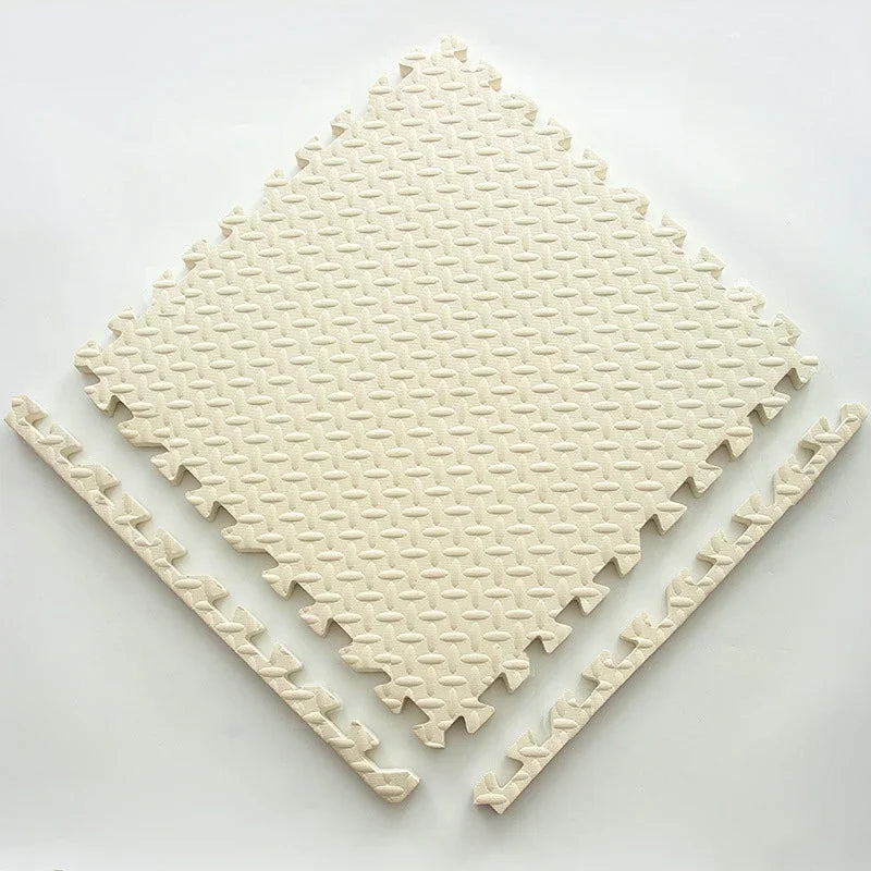 PlayMats – Färgglad skum babylekmatta pussel med låsbart design för barn