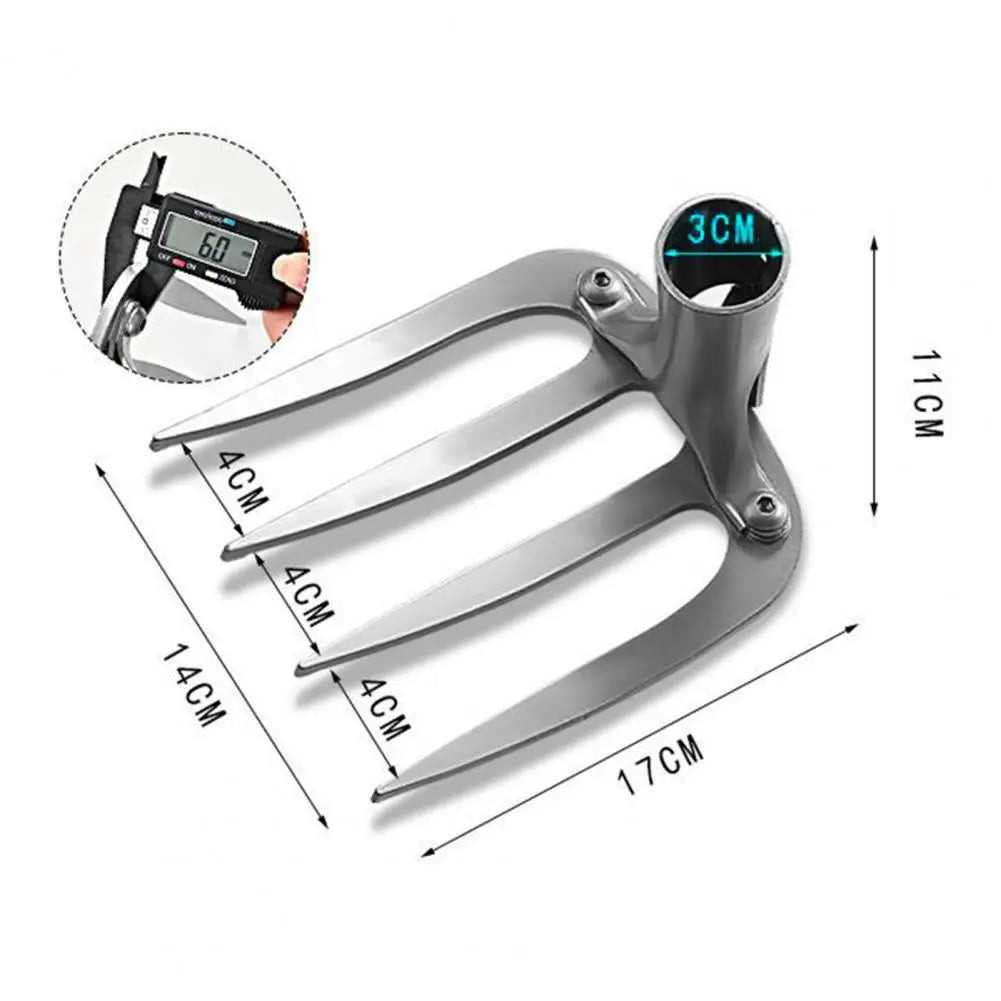 Carvallo Pro | 4-tands ogräsupptagare | Manganstång | Ergonomisk & Tungtjänst