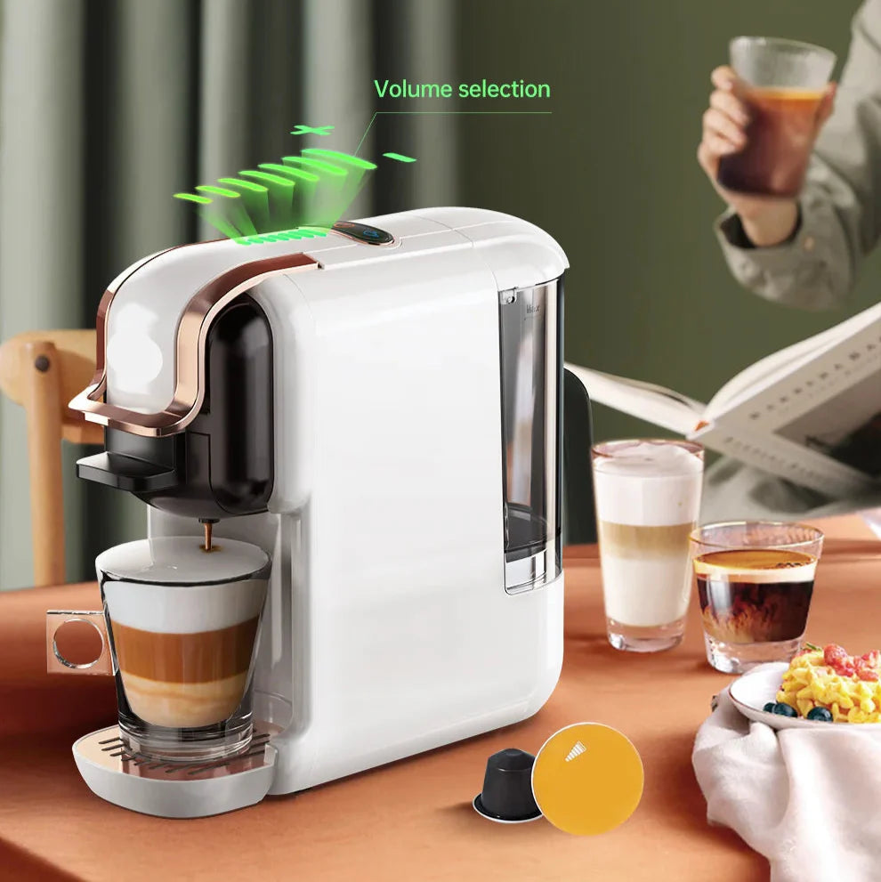 5-i-1 Kaffemaskin – 19-Bar Flerkapsel Bryggare