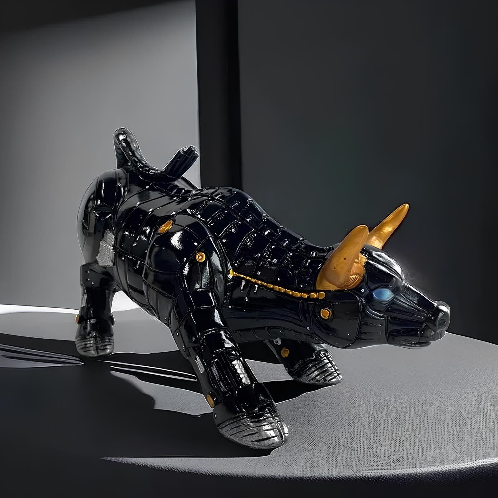 Elévo | Wall Street Bull Market Resin Ornament Feng Shui Wealth Figur Figurine