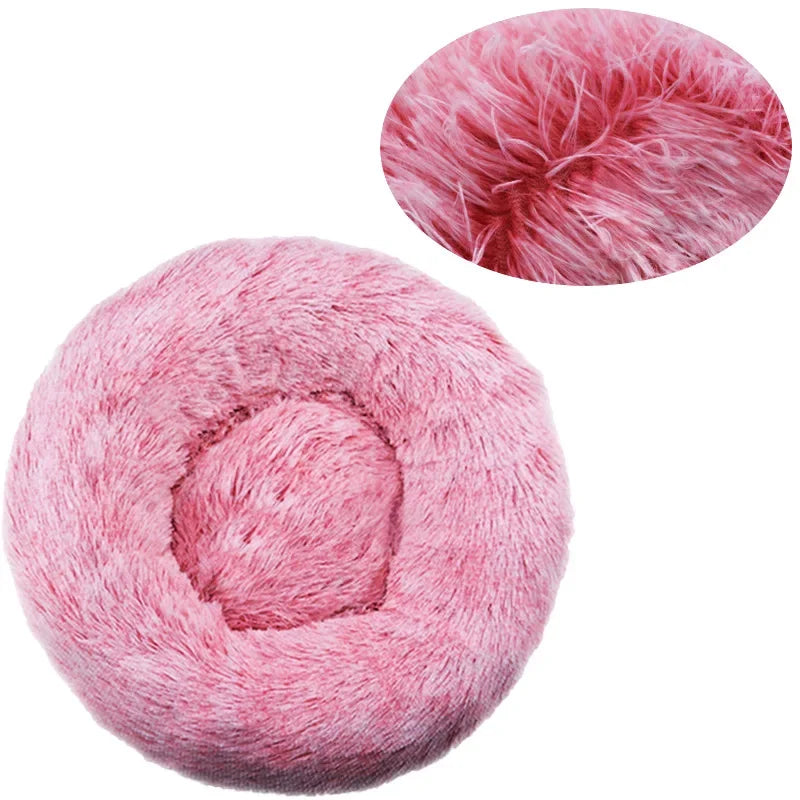 Super Soft Round Pet Bed – Plush, Cozy & Comfortable for Cats & Dogs