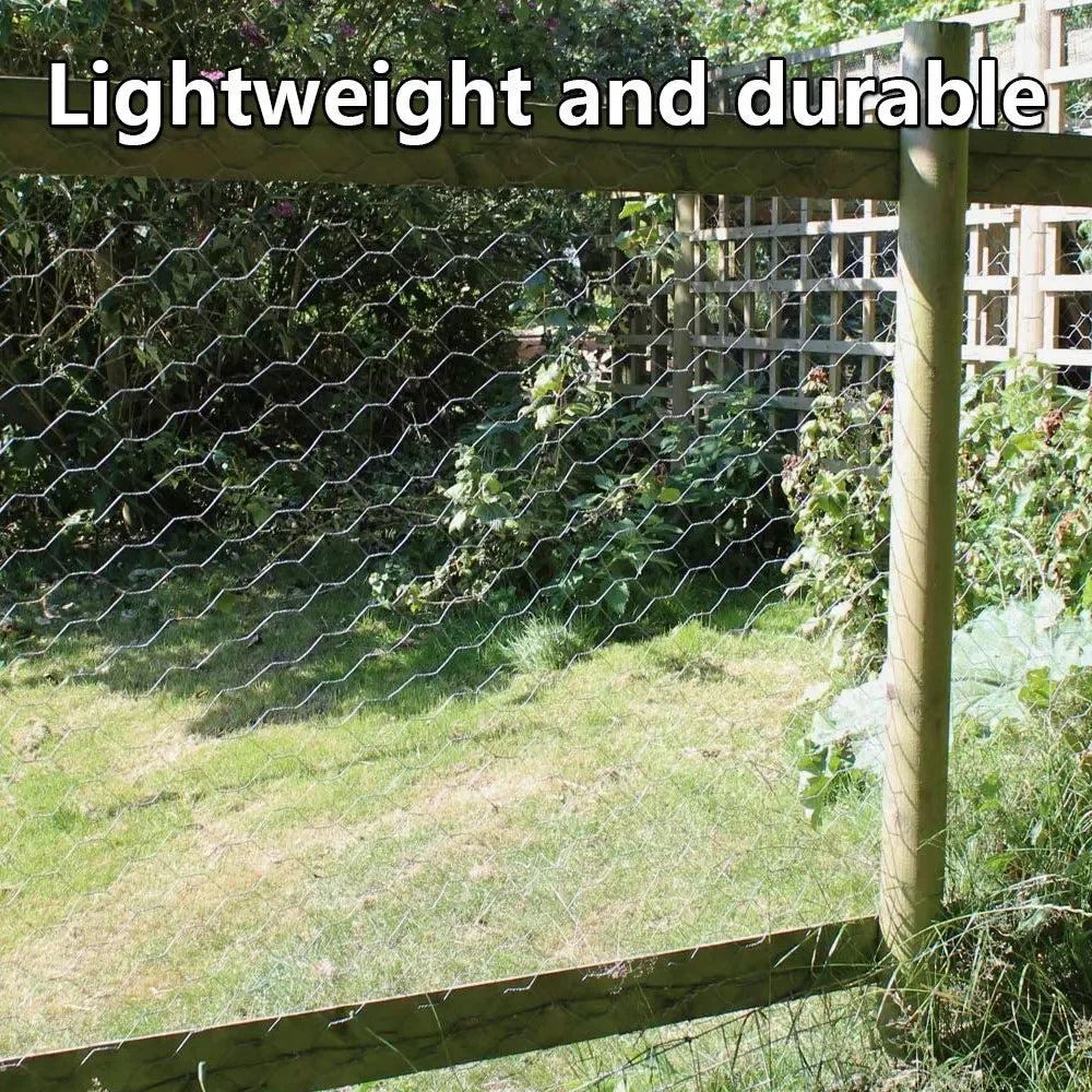 Carvallo Sexkant-trådnät 1–5 m | Rostfritt järntråd | Flexibelt stängsel för trädgård & DIY