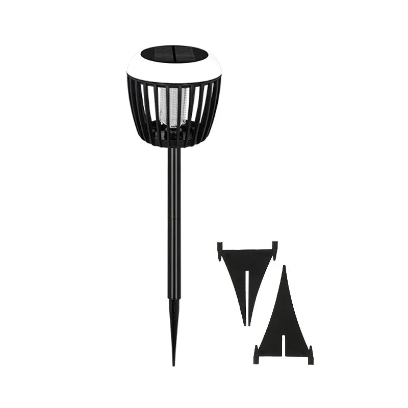 Carvallo Solar Insektslampa | Intelligent ljusstyrning | Myggavvisande med UV-ljus & högspänningsnät | För trädgård & camping