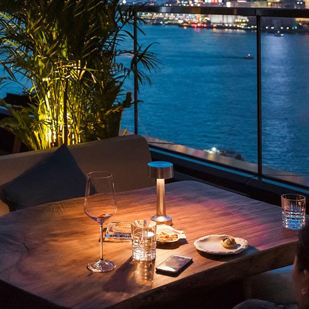 Carvallo - Bordslampa LED trådlös i retrochic stil - Uppladdningsbar via USB