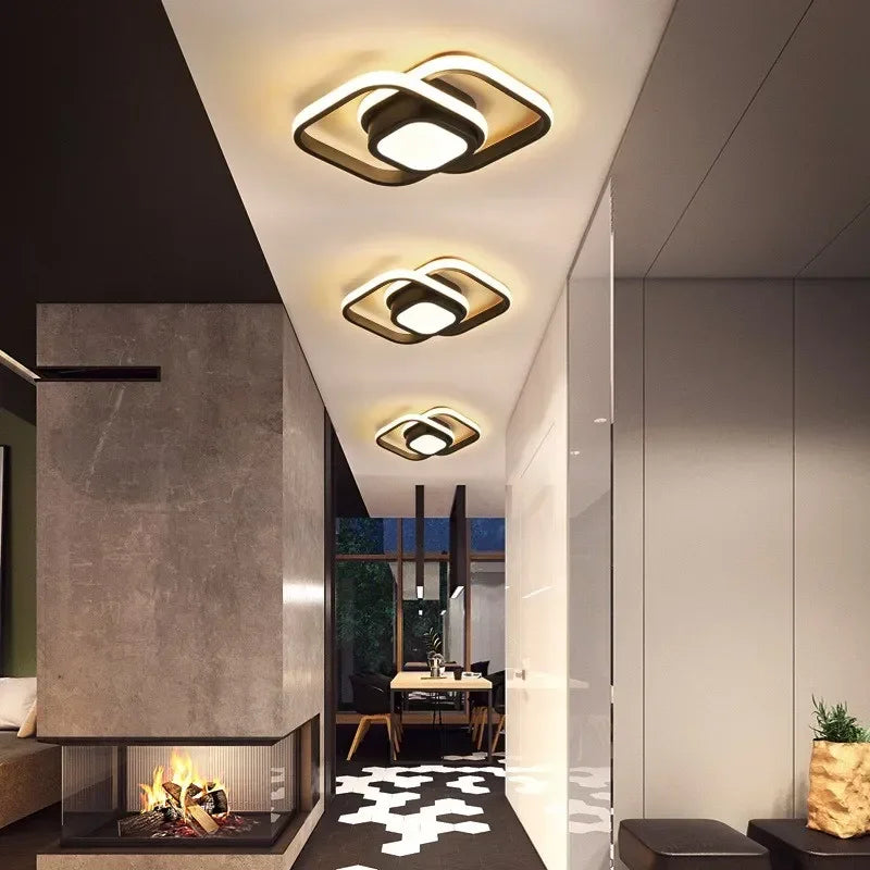 Modern LED Taklampa - 2 Ringar Kreativ Design