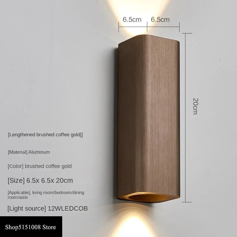 GlowLuxe - Modern LED Vägglampa för Sovrum & Korridor