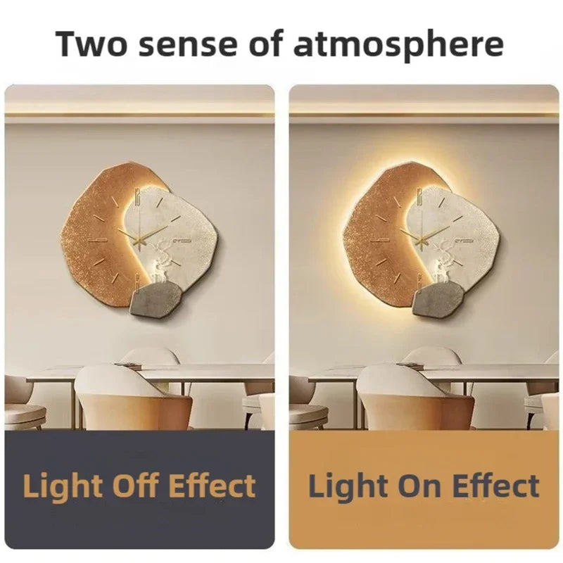 Auralume Circa | LED-belyst väggklocka med modern design