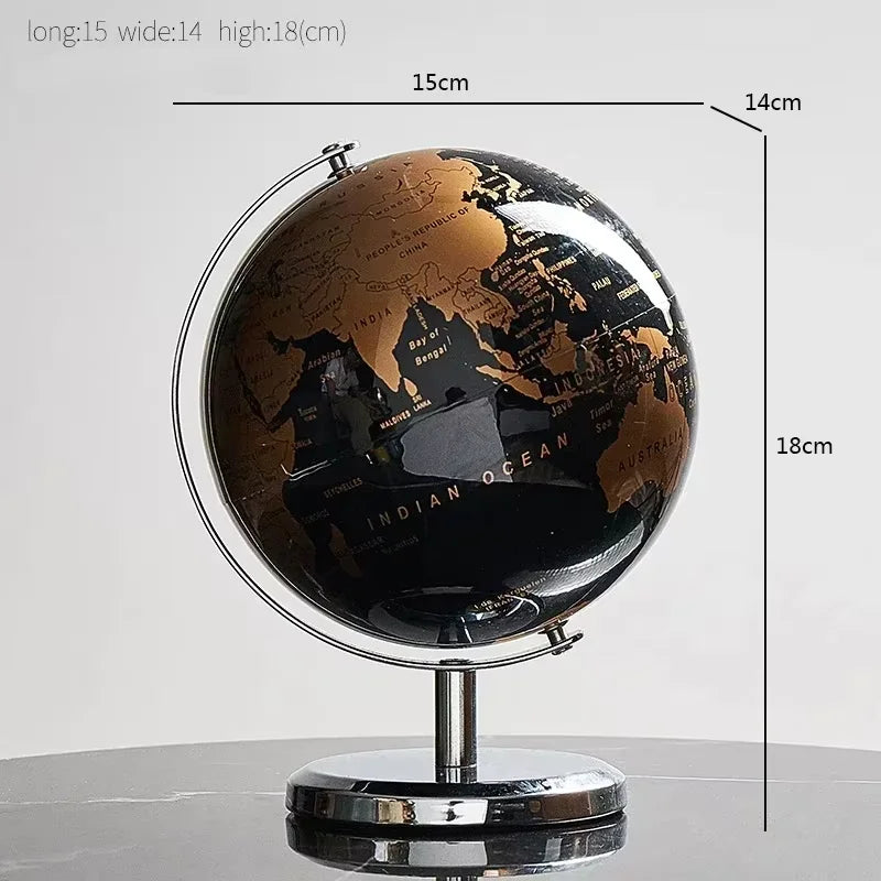 Orbia Globe | Rotating metal globe for desk & learning environment