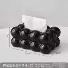 Carvallo Nästukshållare i moln-design | Stilig pappersdispenser för vardagsrum, kök & bil | PP-material | 20 × 13 × 12 cm