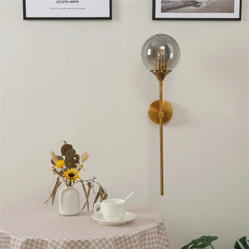 Nordisk LED Vägglampa – Modern Lång Arm Sänglampa