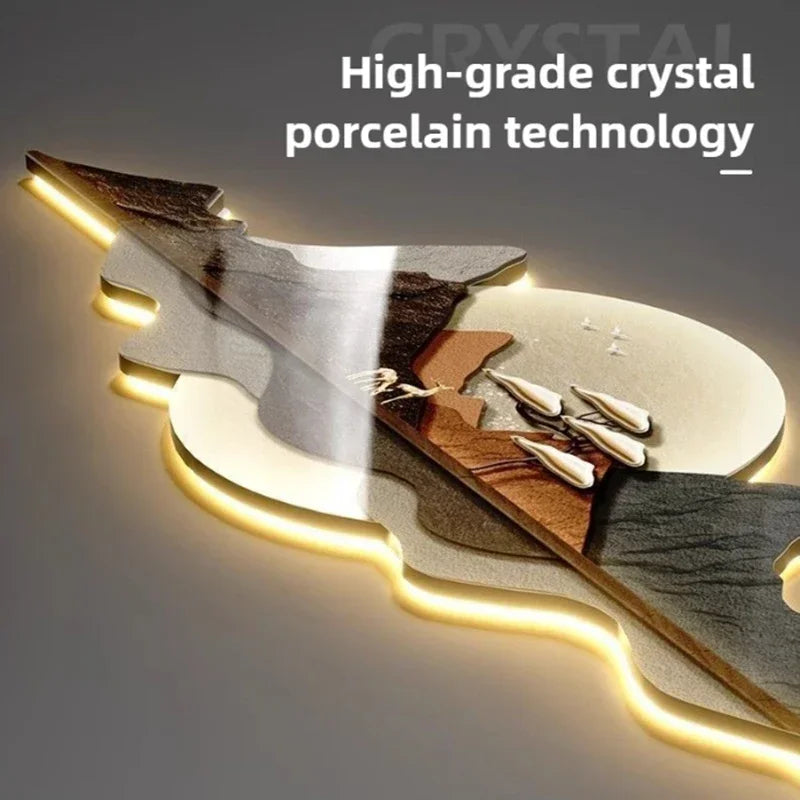 Auralume Circa | LED-belyst väggklocka med modern design